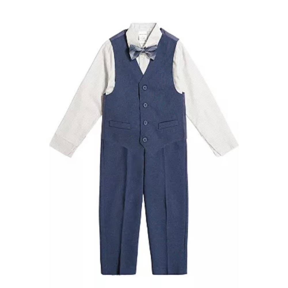 Boys (NEW) Van Heusen Shirt, Vest & Pants Set Size 5 & 7